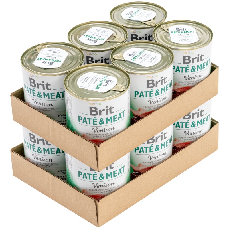 Karma dla psa BRIT Pate & Meat Jeleń 12 x 800 g