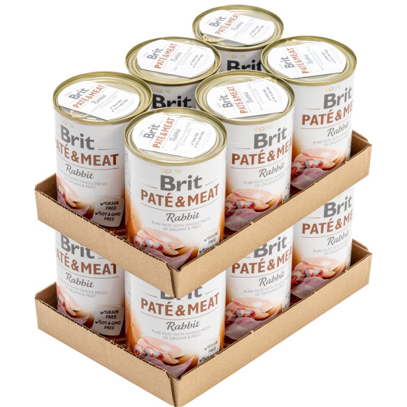 Karma dla psa BRIT Paté & Meat Królik 12 x 400 g