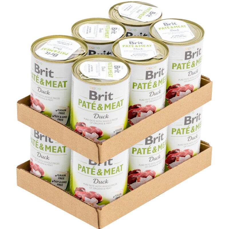 Karma dla psa BRIT Paté & Meat Kaczka 12 x 400 g