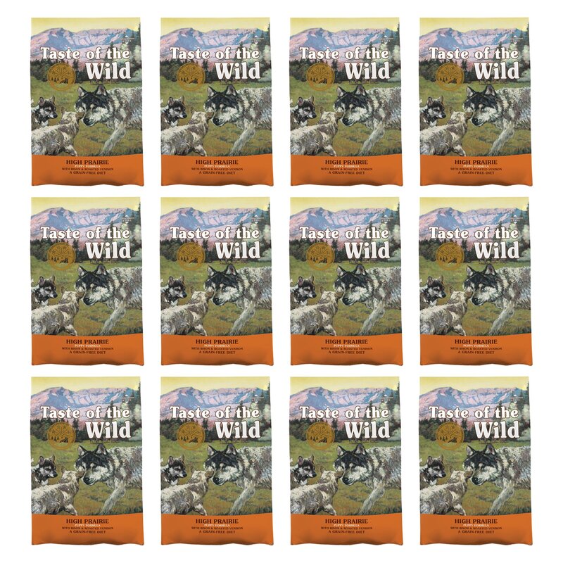 Karma dla psa TASTE OF THE WILD High Prairie Puppy Bizon i dziczyzna 12 x 2 kg