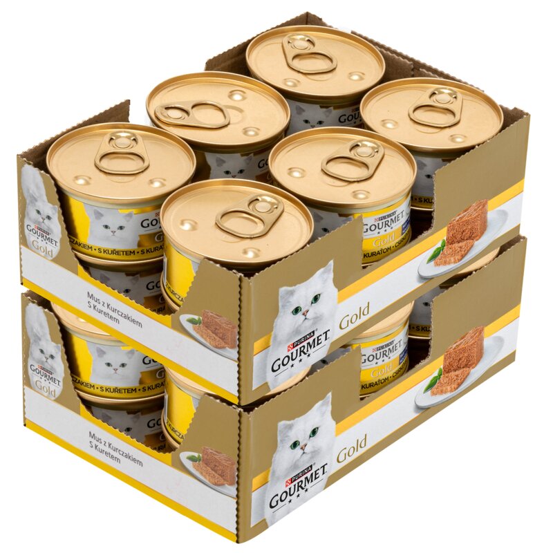 Karma dla kota GOURMET Gold Mus Kurczak 24 x 85 g