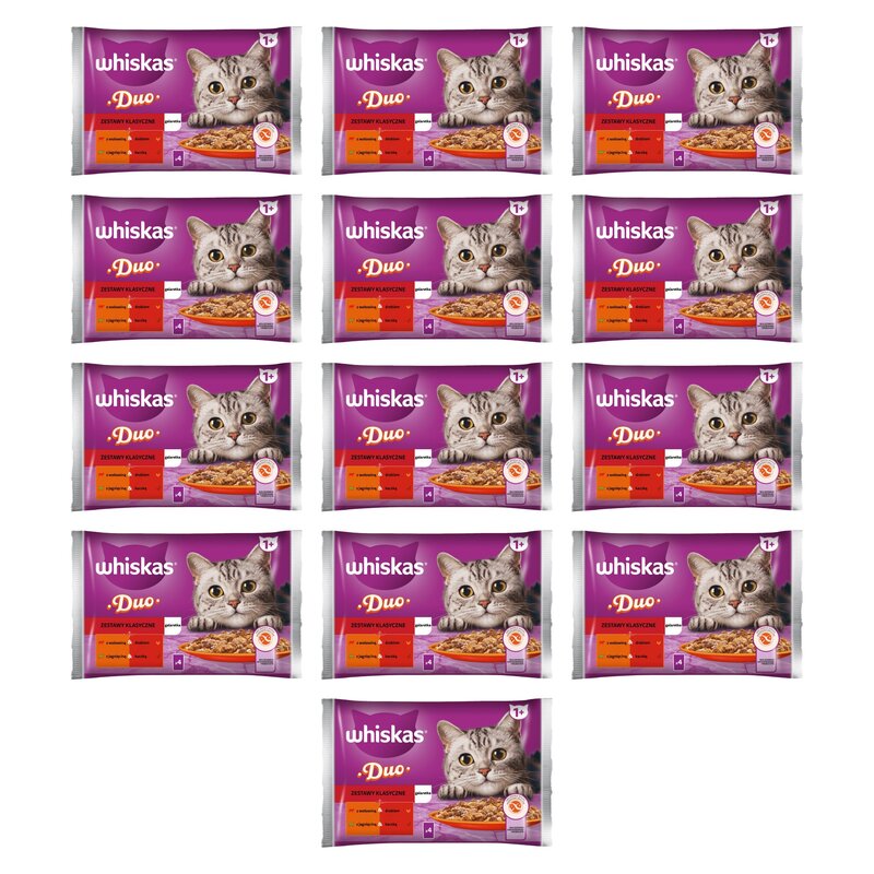 Karma dla kota WHISKAS Duo Zestawy Klasyczne (52 x 85 g)