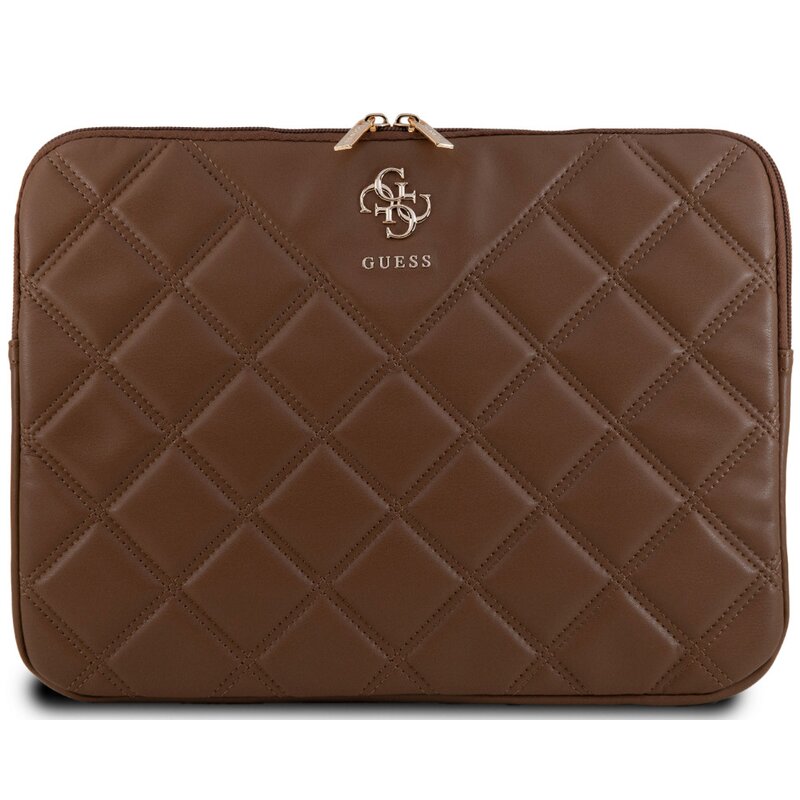 Etui na laptopa GUESS Quilted 4G 13-14 cali Brązowy