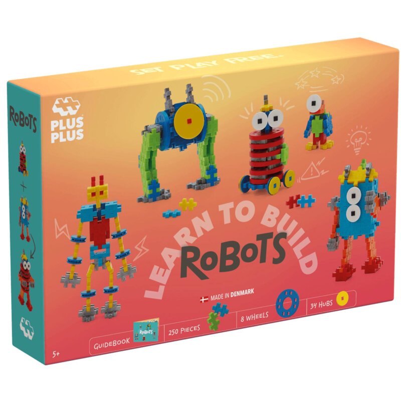 Klocki plastikowe PLUS-PLUS Naucz się budować Roboty 014-3963