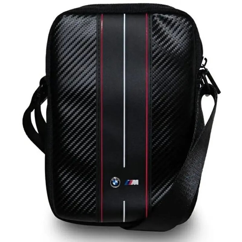 Torba na tablet BMW Carbon & Red Stripes 10 cali Czarny