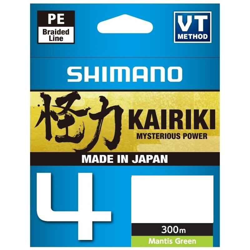 Plecionka SHIMANO Kairiki 4 0.215 mm /300 m Zielony