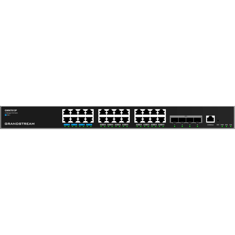 Switch GRANDSTREAM GWN7813P Gigabit Ethernet, 28 portów, Funkcja PoE, Zarządzalny