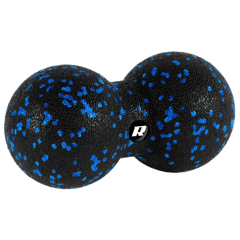 Piłka do masażu REBEL ACTIVE Duoball RBA-3056-8 Czarno-niebieski (8 cm)