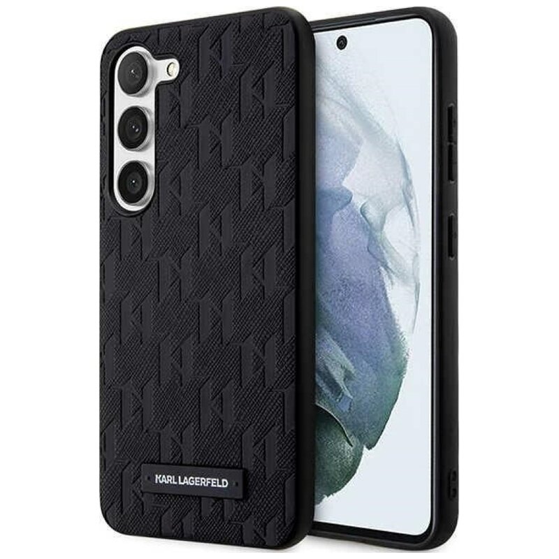 Etui KARL LAGERFELD Saffiano Mono Metal Logo do Samsung Galaxy S24 Czarny