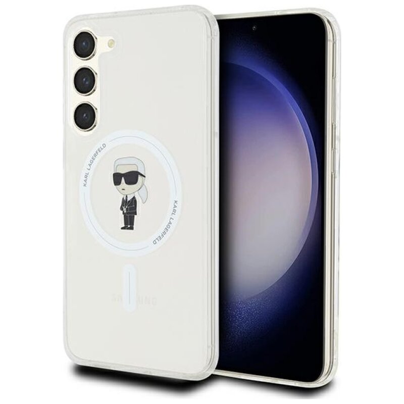Karl Lagerfeld IML Ikonik MagSafe do Samsung Galaxy S24+ Przezroczysty