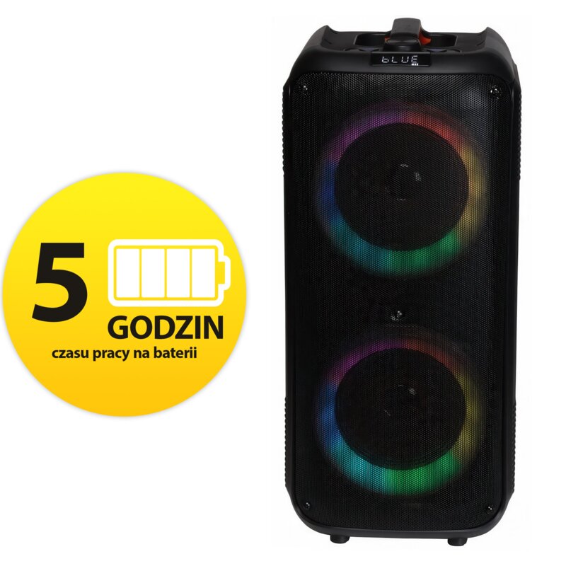 Power Audio DENVER BPS-354, 200W, Bluetooth, Bateria 5 godzin, Wejście mikrofonowe, Funkcja True Wireless Stereo