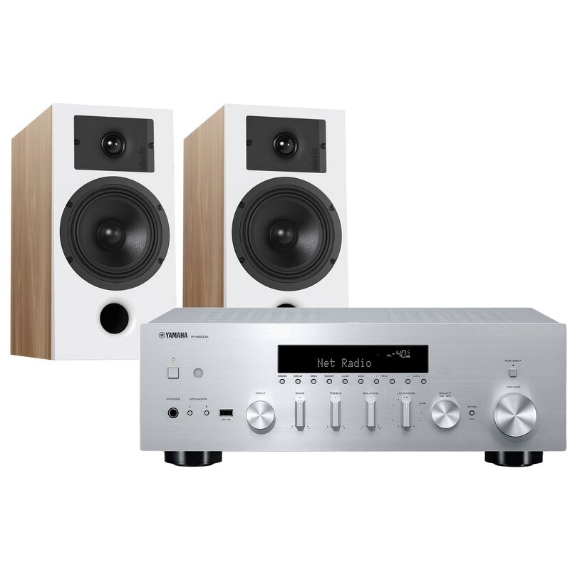 Zestaw stereo YAMAHA MusicCast R-N600A + INDIANA Line Diva 3 Dąb