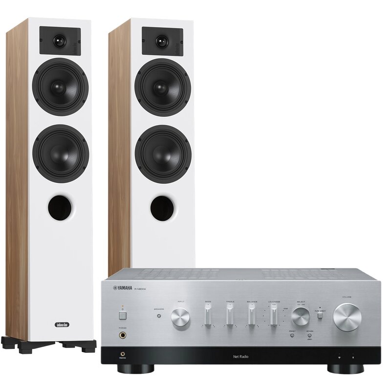 Zestaw stereo YAMAHA MusicCast R-N800A + INDIANA Line Diva 5 Dąb