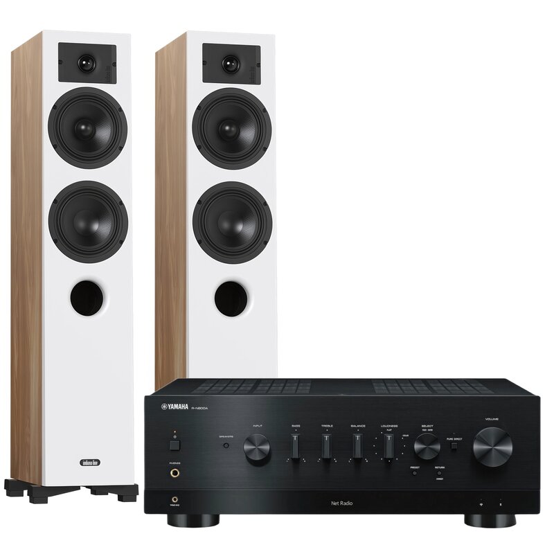 Zestaw stereo YAMAHA MusicCast R-N800A + INDIANA Line Diva 5 Dąb