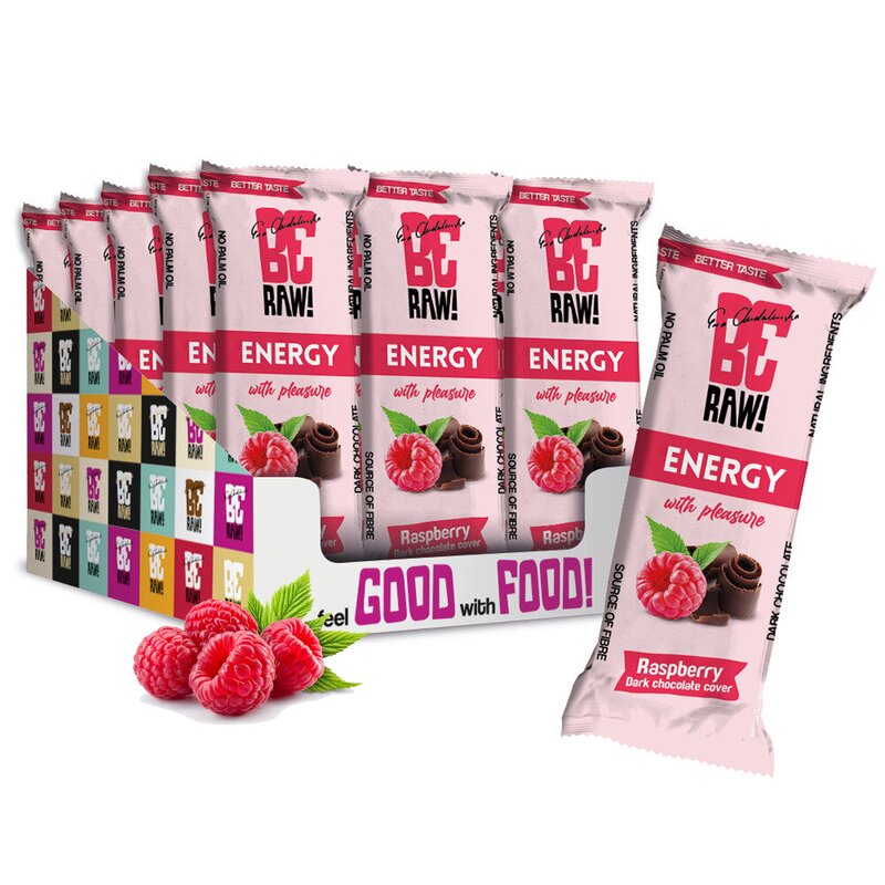 Baton węglowodanowy BERAW Energy Malinowy (15 x 40 g)