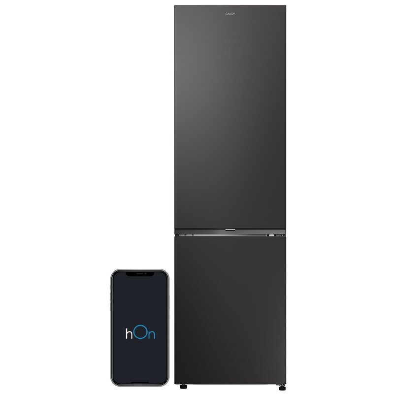 Candy Fresco 300 CNCQ2T620EB Pełny No Frost 205cm Szuflada z kontrolą wilgotności Czarny