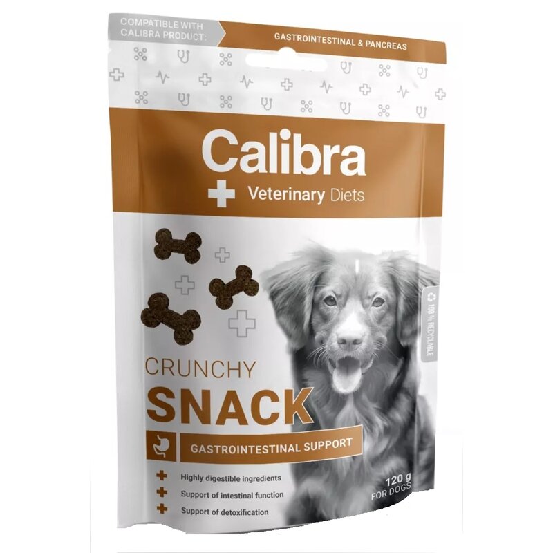 CALIBRA VD Dog Crunchy Snack Gastrointestinal - przysmak dla psa - 120g