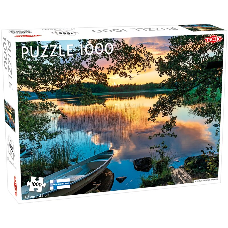 Puzzle TACTIC Lovers Summer Night in Finland 56684 (1000 elementów)