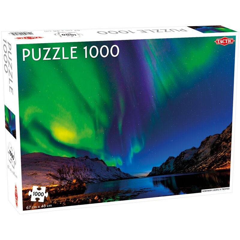 Puzzle TACTIC Lovers Northern Lights in Tromso 56647 (1000 elementów)