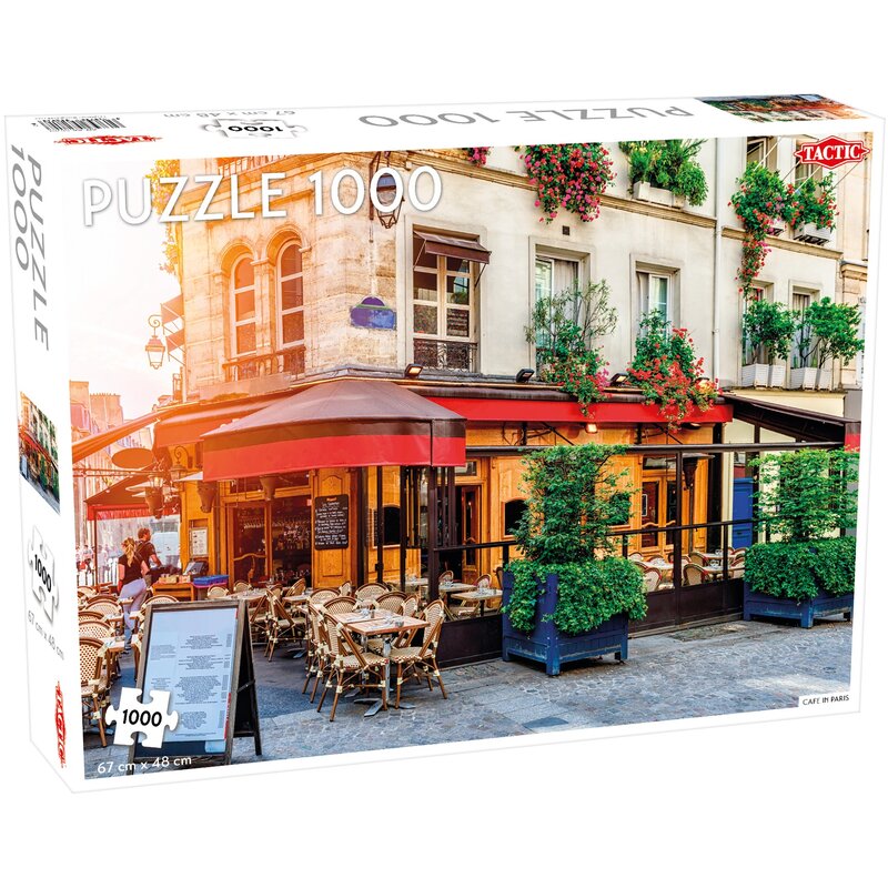 Puzzle TACTIC Lovers Cafe in Paris 58254 (1000 elementów)