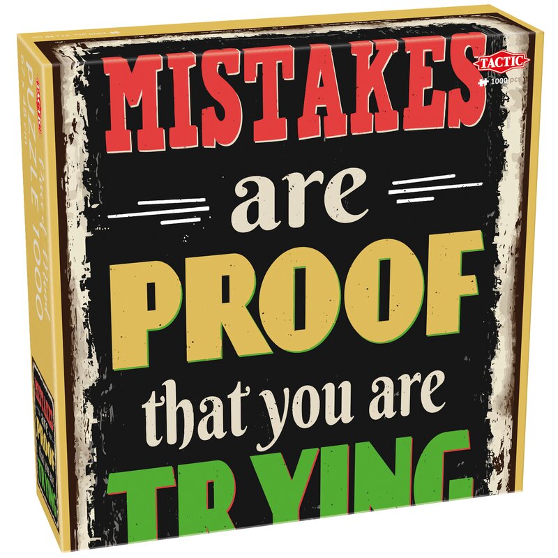 Puzzle TACTIC Lovers Mistakes Proof of Trying 58656 (1000 elementów)