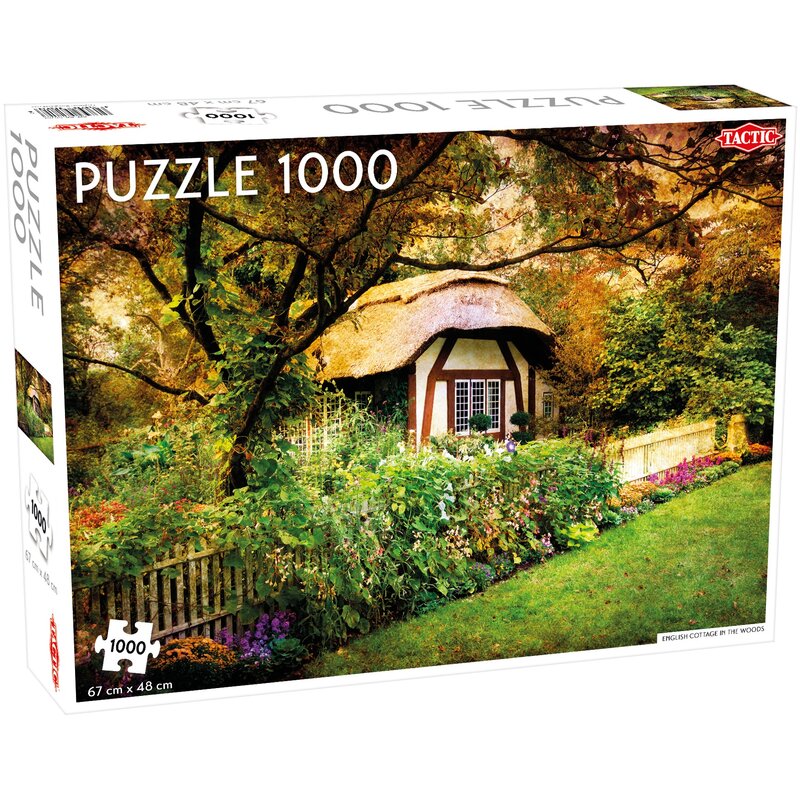 Puzzle TACTIC Lovers Angielski Domek w Lesie 58251 (1000 elementów)