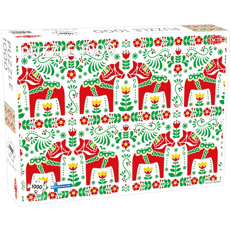 Puzzle TACTIC Lovers Wzór Sztuki Ludowej 58265 (1000 elementów)