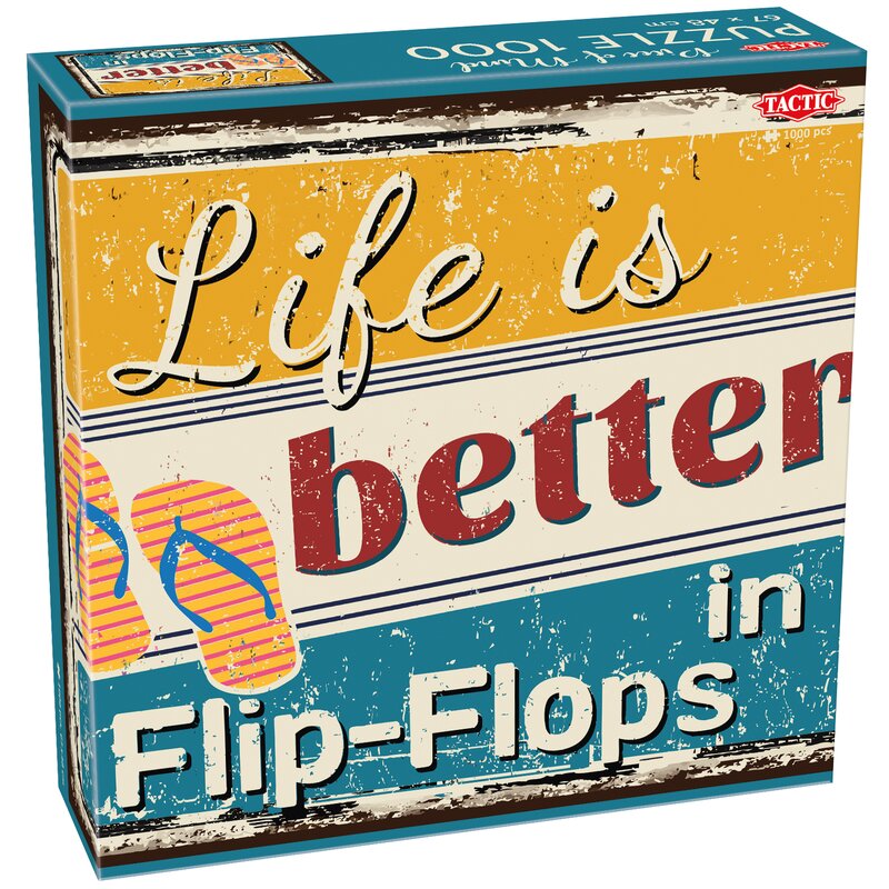 Puzzle TACTIC Lovers Life is better in Flip-Flops 58658 (1000 elementów)