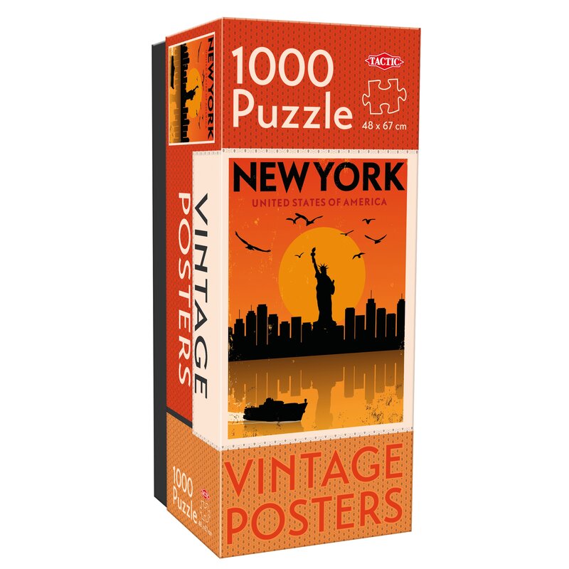 Puzzle TACTIC Vintage Posters New York 58660 (1000 elementów)