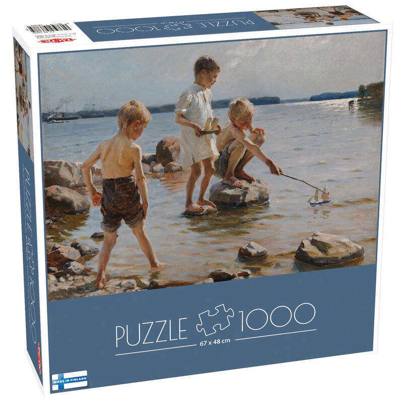 Puzzle TACTIC Lovers Albert Edelfelt Chłopcy bawiący się na brzegu 58688 (1000 elementów)