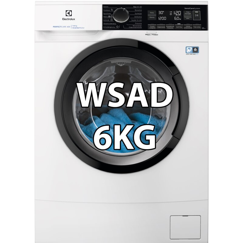Pralka ELECTROLUX 600 SensiCare EW6SM226BP 6kg Slim 41.1cm 1200obr