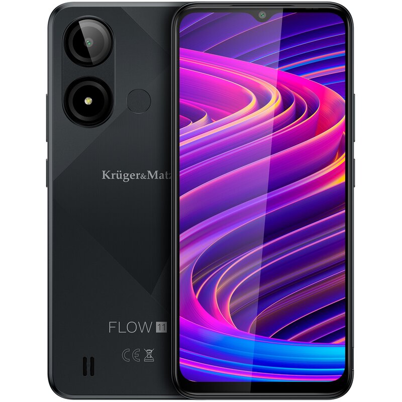 Smartfon KRUGER&MATZ Flow 11 4/64GB 6.56" Czarny KM05003-B