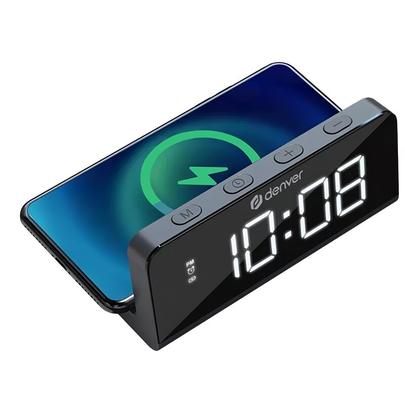 Budzik DENVER ECQ-103 Czarny