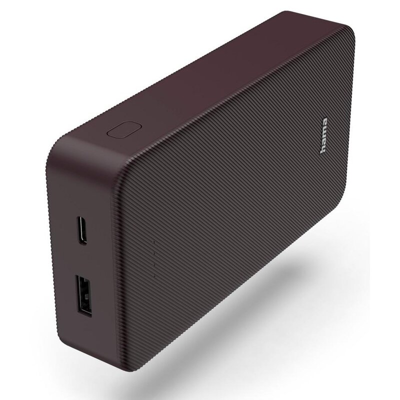 Powerbank HAMA Color 20 20000 mAh Bordowy