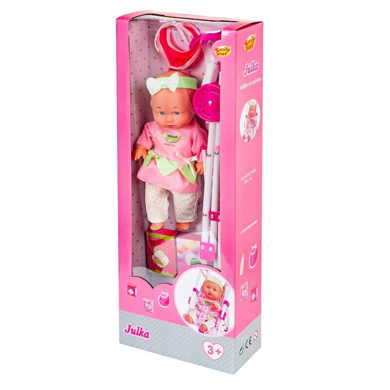 Lalka SMILY PLAY Julka w wózku SP84482