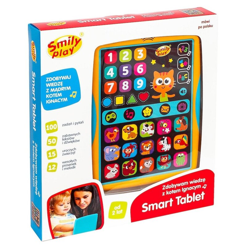 Zabawka tablet SMILY PLAY Zdobywam wiedzę z kotem Ignacym SP98276