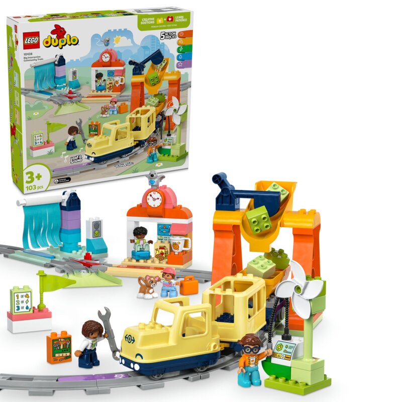 LEGO 10428 DUPLO Duży interaktywny pociąg miejski