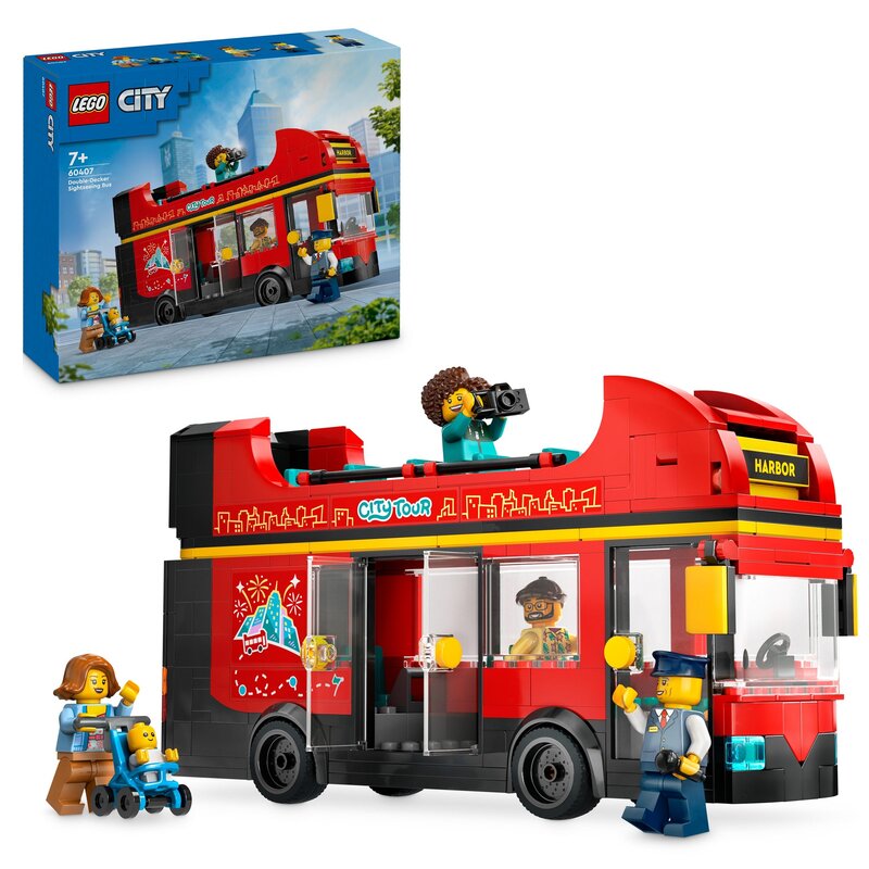 LEGO 60407 City Czerwony, piętrowy autokar
