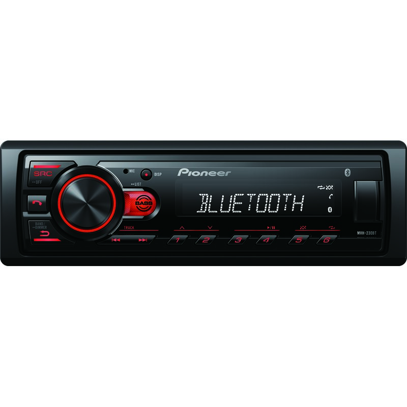 Radio samochodowe PIONEER MVH-230BT Bluetooth