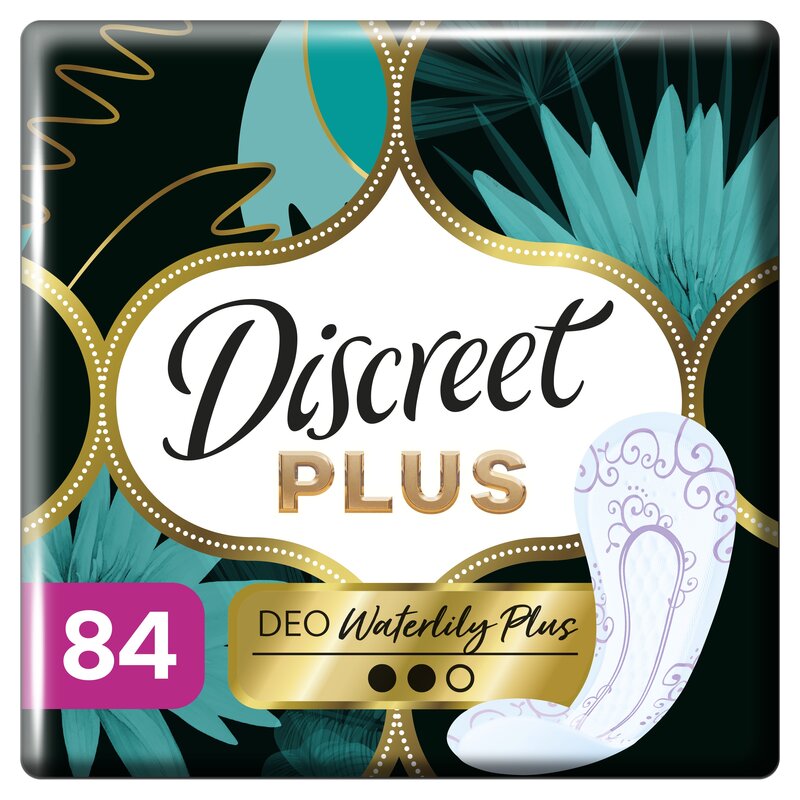 Wkładki higieniczne DISCREET Deo Waterlily Plus Normal (84 sztuki)