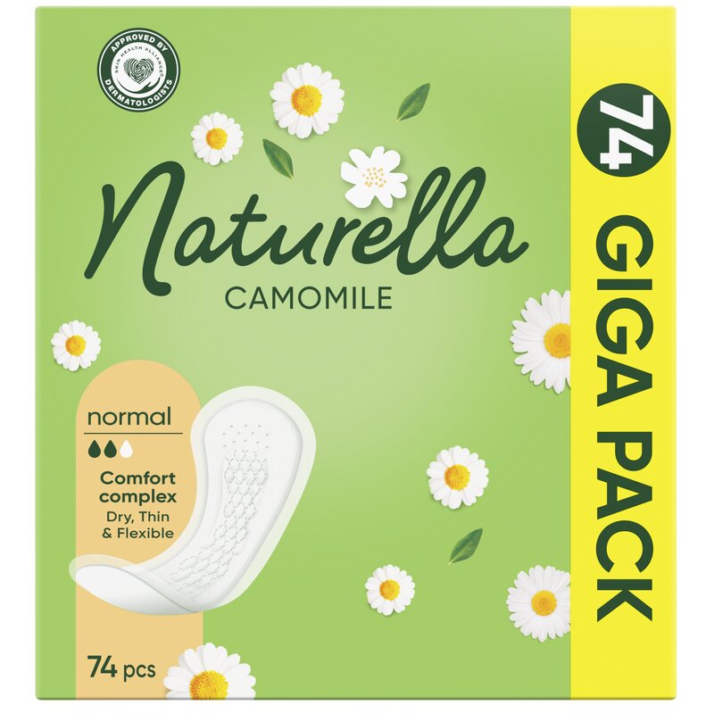 Wkładki higieniczne NATURELLA Camomile Normal (74 sztuki)
