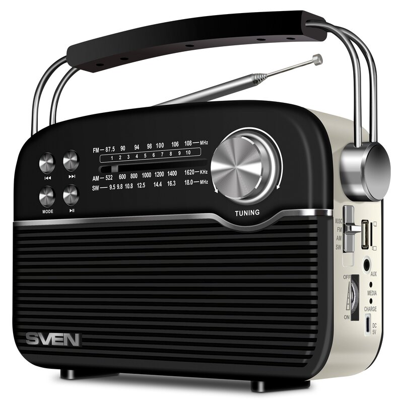 Radio SVEN SRP-500 Analogowe Przenośne Czarny