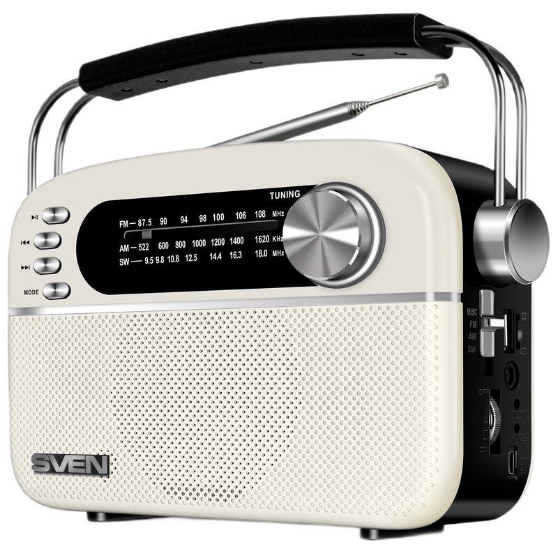 Radio SVEN SRP-505 Analogowe Przenośne Biały