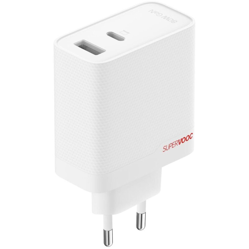 Ładowarka sieciowa OPPO SuperVOOC 80W Biały ładowarka do telefonu USB, USB-C