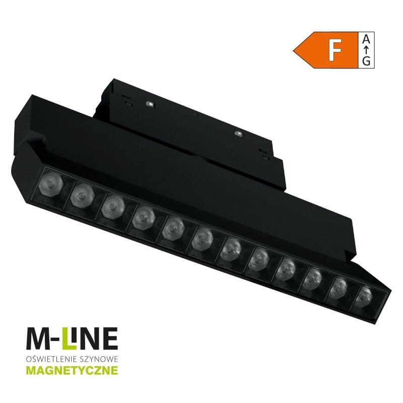Reflektor szynowy DPM M-Line MTL-SPRL-12W-B Czarny