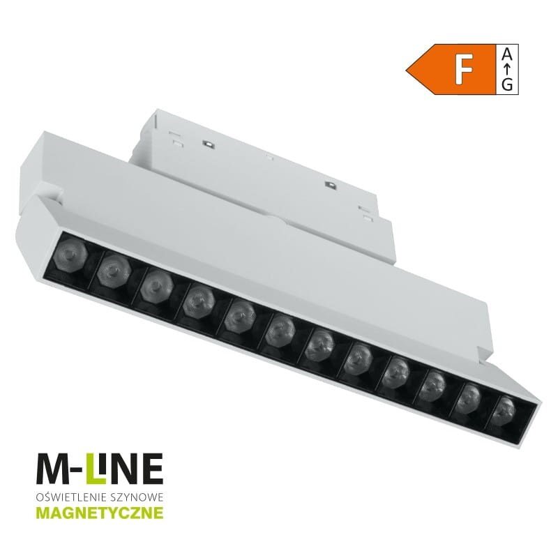 Reflektor szynowy DPM M-Line MTL-SPRL-12W-W Biały
