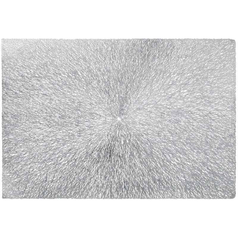 Podkładka AMBITION Glamour 45 x 30 cm Prostokątna Srebrna