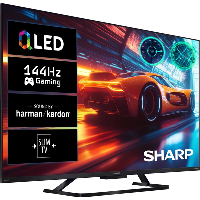 Telewizor SHARP 43GR8765E 43" QLED 4K 144Hz Google TV Dolby Atmos Dolby Vision HDMI 2.1