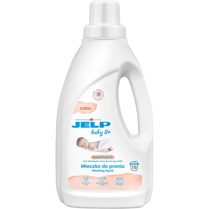 Płyn do prania JELP Baby 0+ Color 1500 ml do kolorowych tkanin dla niemowląt