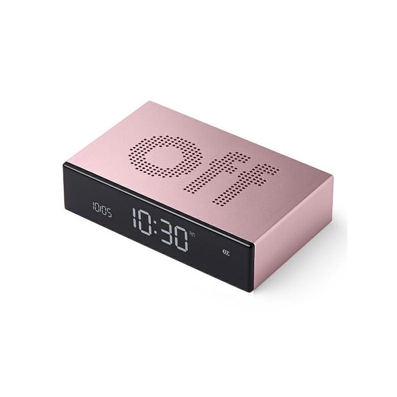 Budzik LEXON Flip Premium LR152LP Jasnoróżowy